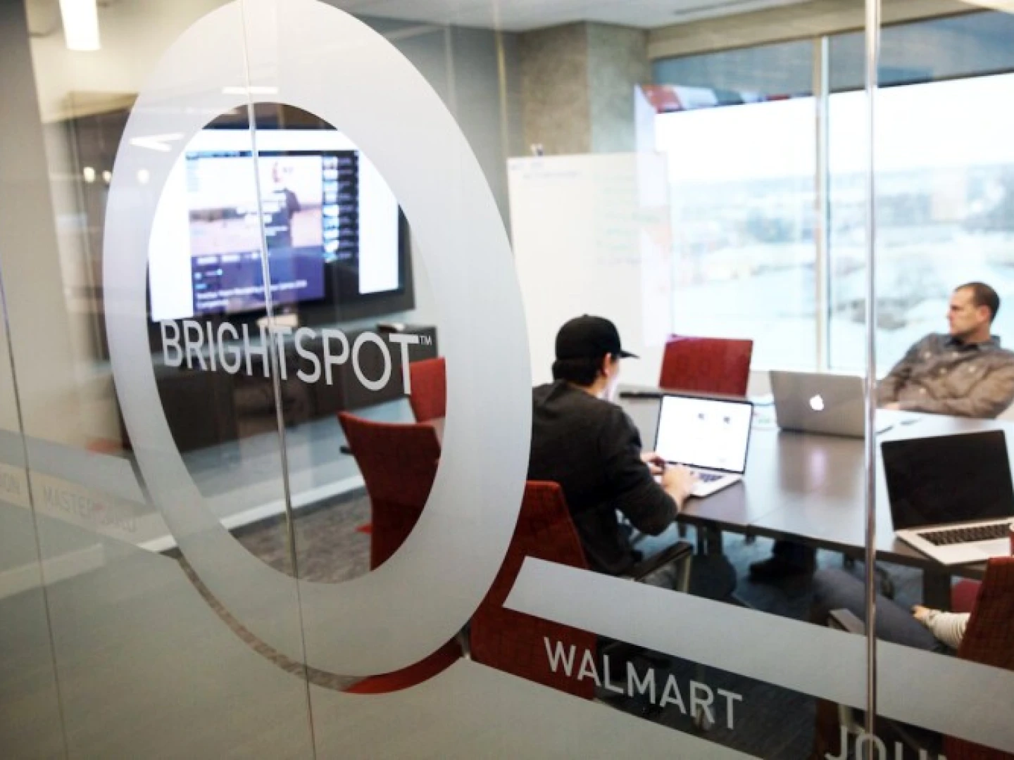 Brightspot team members in a meeting at Brightspot office in Reston, VA