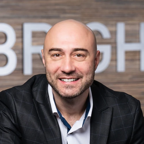 Photo of Tiho Cheresharski in Brightspot office