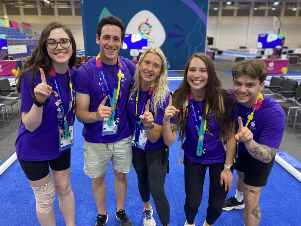group of Brightspot volunteers at Special Olympics World Games event